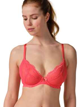 Gossard Superboost Lace Non-Padded Plunge Bra Sugar Coral