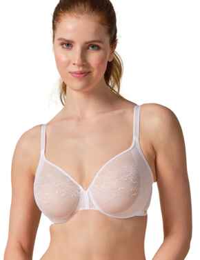 Gossard Glossies Lace Sheer Bra White