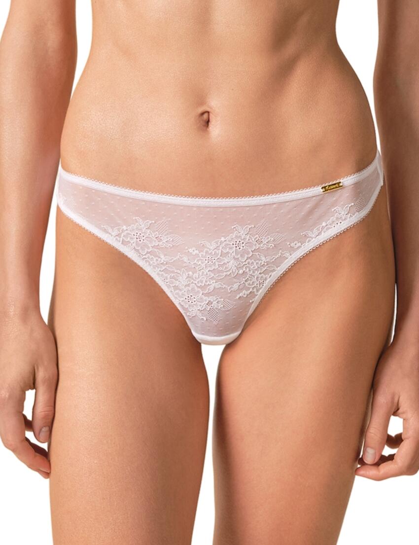 Gossard Glossies Lace Thong White