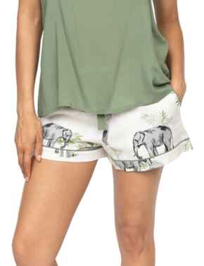 Cyberjammies Eloise Elephant Pyjama Shorts Cream Mix