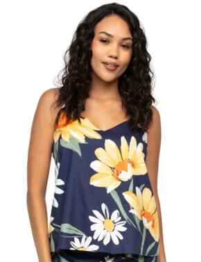 Cyberjammies Georgina Floral Print Cami Navy Mix