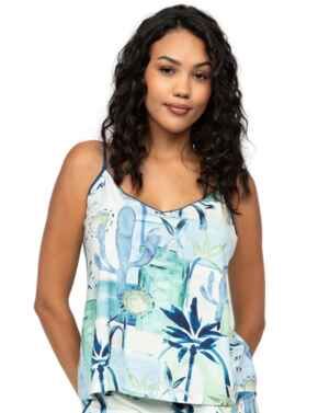 Cyberjammies Harriet Watercolour Landscape Print Jersey Cami Cream Mix