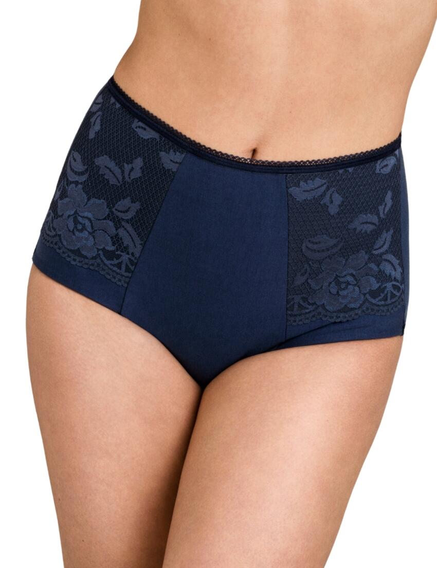 Miss Mary Of Sweden Lovely Lace Panty Girdle Dark Blue