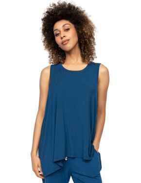 Cyberjammies Harriet Jersey Relaxed Vest Teal Blue