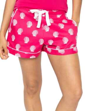 Cyberjammies Sofia Shell Print Shorts Pink Mix