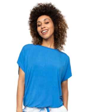 Cyberjammies Lyla Slouch Jersey Pyjama Top Blue