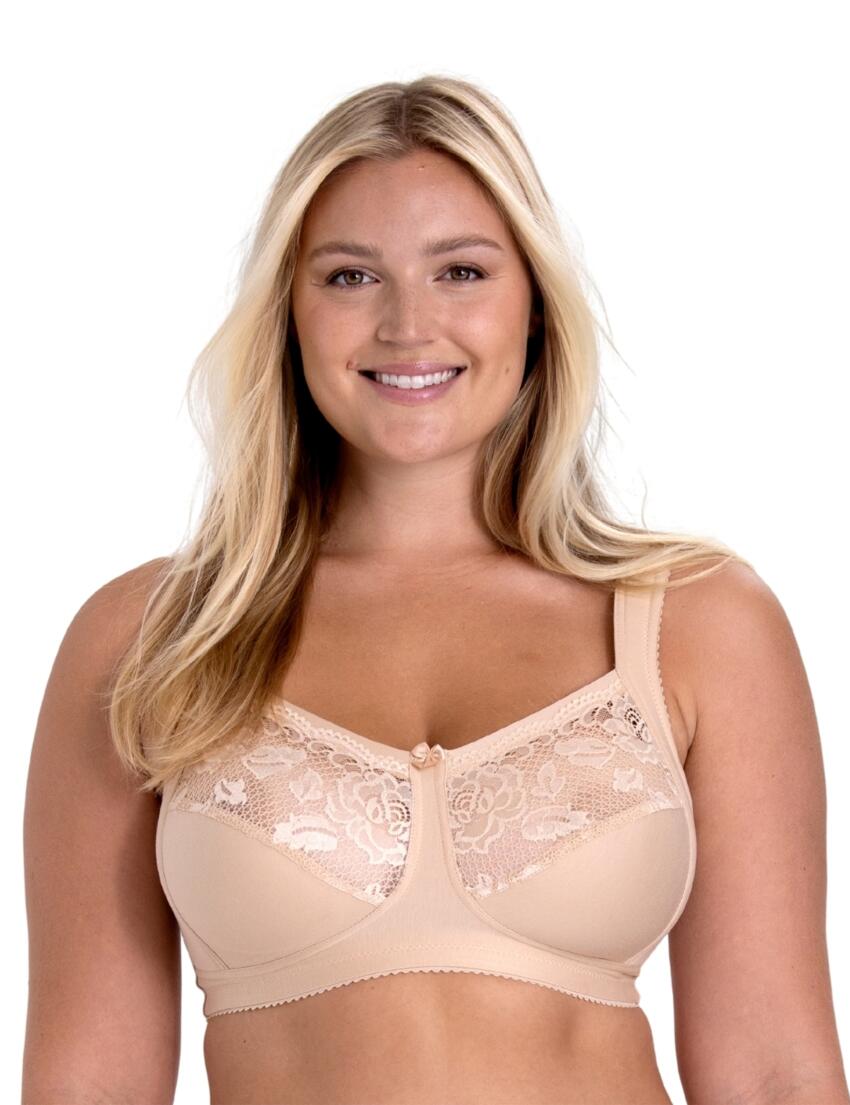 Miss Mary Of Sweden Lovely Lace Support Bra Beige 