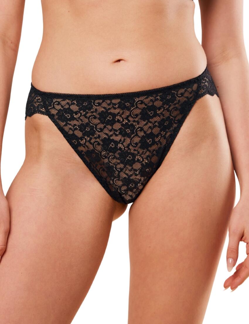 Triumph Amourette High Leg Tai Brief Black 