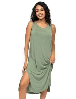 Cyberjammies Lea Jersey Long Nightdress Sage Green
