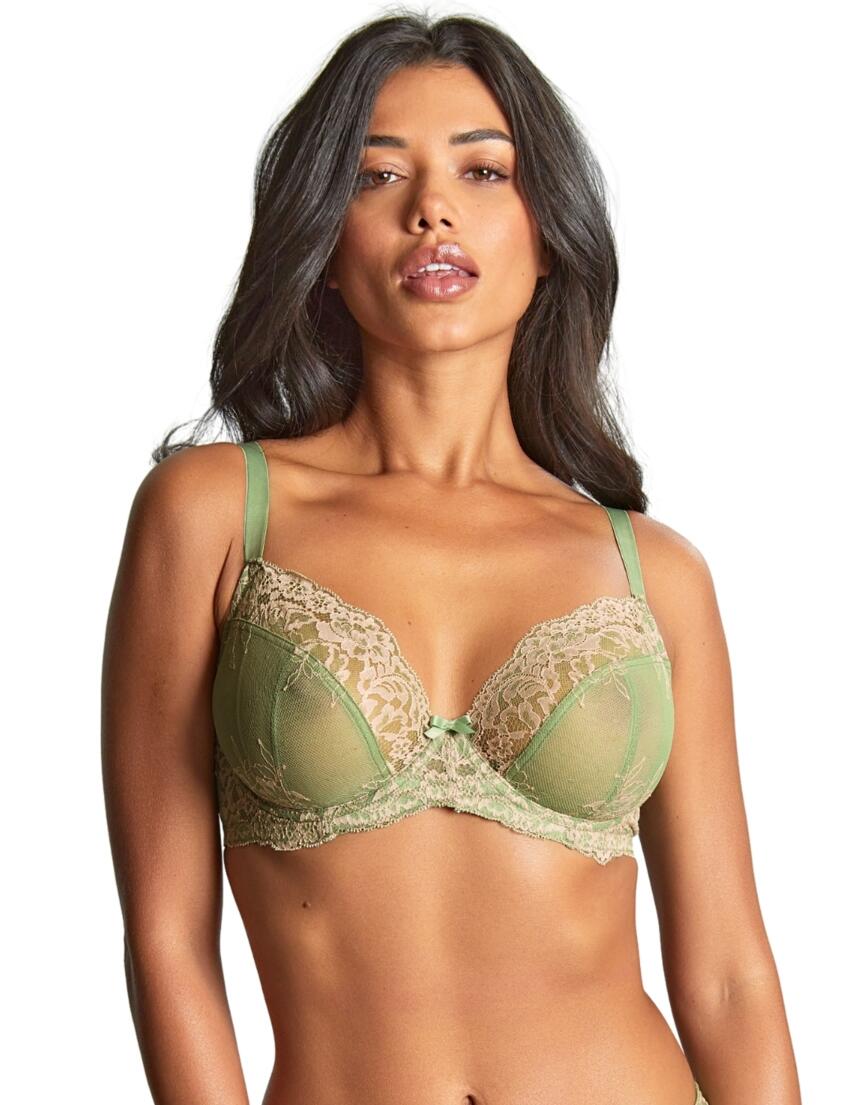 Panache Ana Non-Padded Plunge Bra Sage/Sand