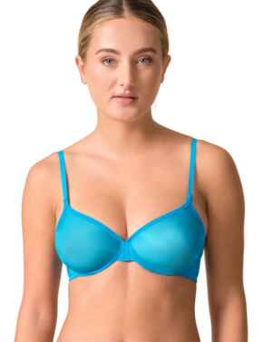 Gossard Glossies Sheer Bra Atomic Blue