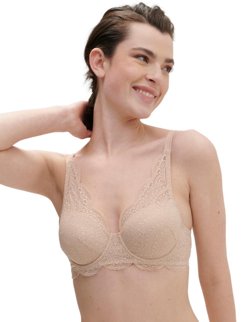 Simone Perele Karma Squared Neckline Spacer Bra Peau Rosée