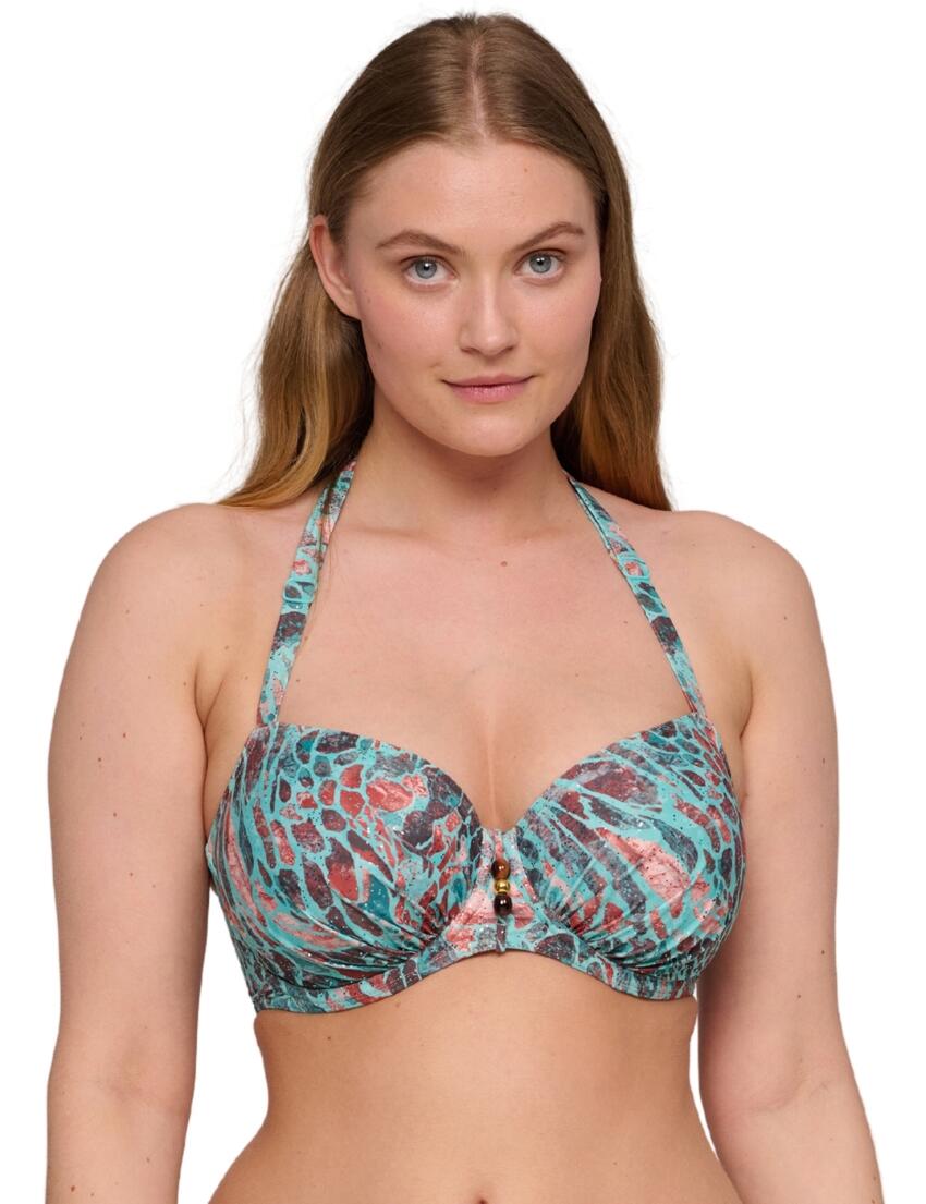 Prima Donna Swim Riyad Full Cup Bikini Top Turquoise Seas
