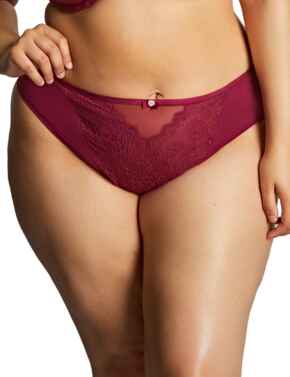 Sculptresse by Panache Natalia High Leg Brief Bordeaux Red