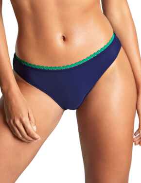 Panache Ric Rac Brazilian Bikini Brief Ric Rac Navy