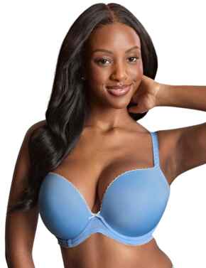 Panache Faith Moulded Plunge Bra Bluebell