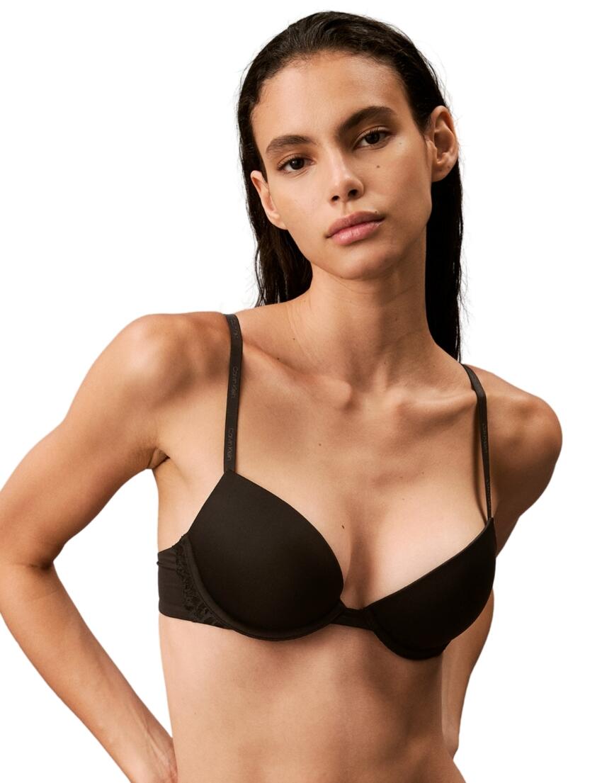 Calvin Klein CK Attraction Push-Up Plunge Bra Black