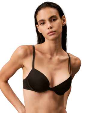 Calvin Klein CK Attraction Push-Up Plunge Bra Black