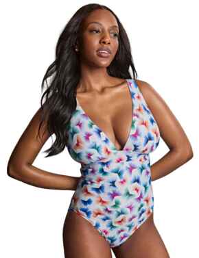Panache Flutter Taylor Wireless Swimsuit Flutter Print
