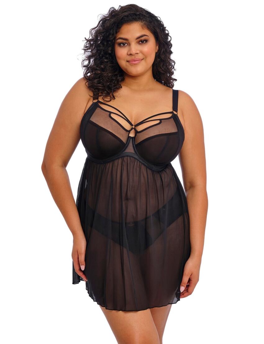 Elomi Sachi Babydoll Black
