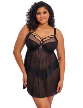 Elomi Sachi Babydoll Black