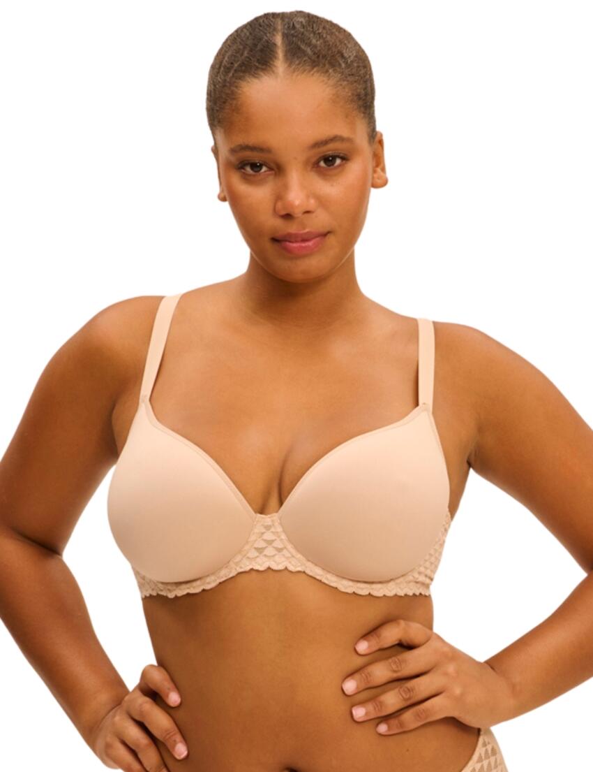 Simone Perele Subtile Plunge Spacer Bra Peau Rosée 