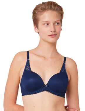 Triumph Aura Spotlight Plunge Bra Deep Water
