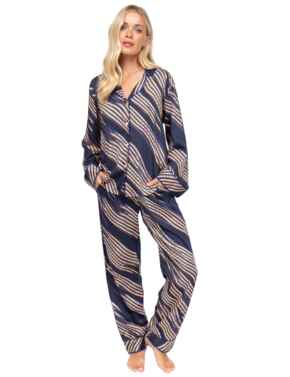 Cyberjammies Fable & Eve Southwark Rope Print Pyjama Set Navy Mix