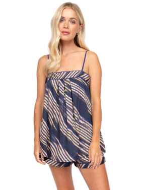 Cyberjammies Fable & Eve Southwark Rope Print Cami and Shorts Set Navy Mix