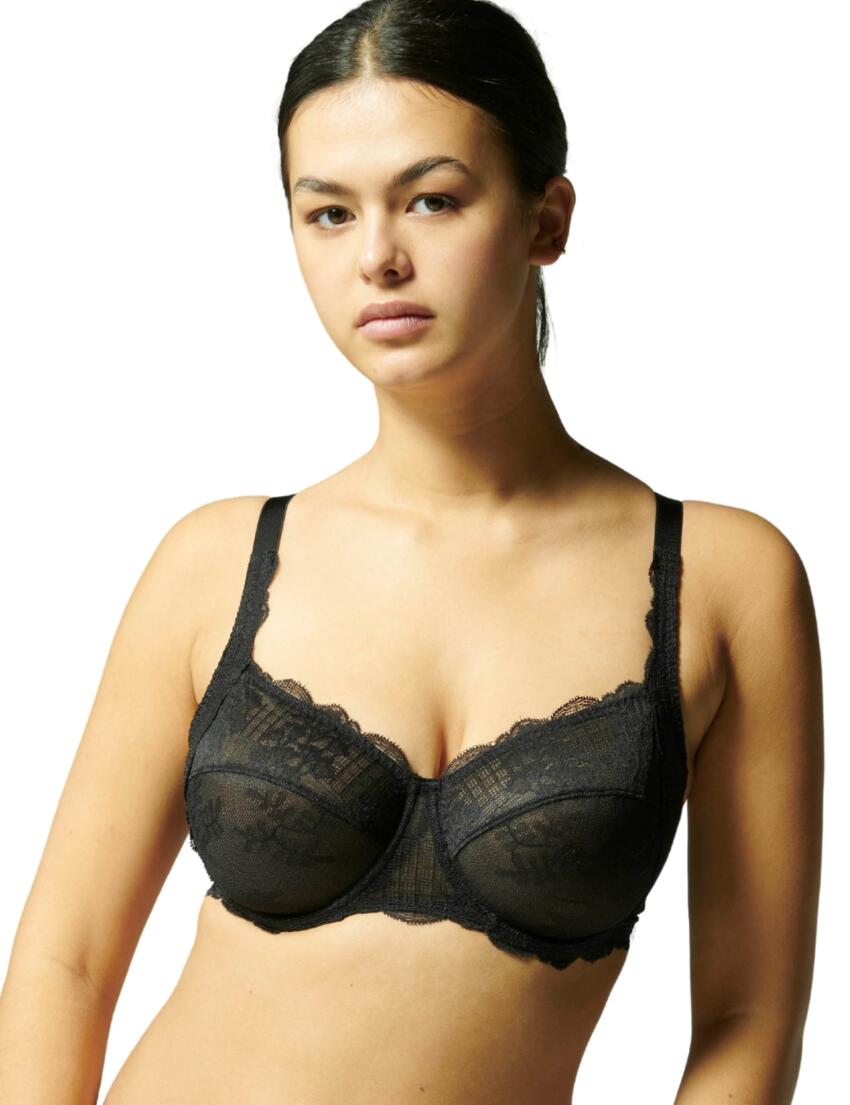Simone Perele Reve Squared Neckline Full Cup Bra Black