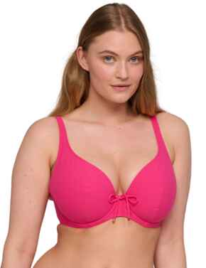 Prima Donna Swim Aswan Padded Plunge Bikini Top Dragon Fruit