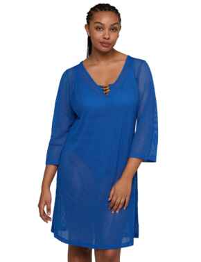 Prima Donna Swim Aswan Swimwear Kaftan Delphinium Cheer Blue