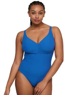 Prima Donna Swim Aswan Wireless Plunge Swimsuit Delphinium Cheer Blue
