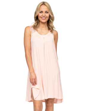 Cyberjammies Nora Rose Sally Jersey Swing Nightdress Peach