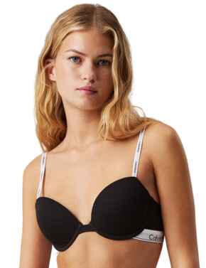 Calvin Klein Modern Cotton Demi T-Shirt Bra Black