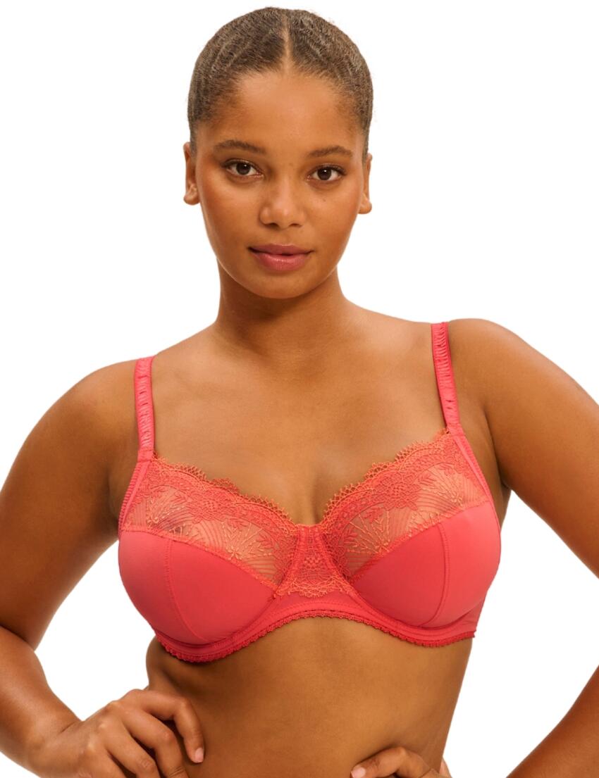 Simone Perele Allure Full Cup Support Bra Coralia Red