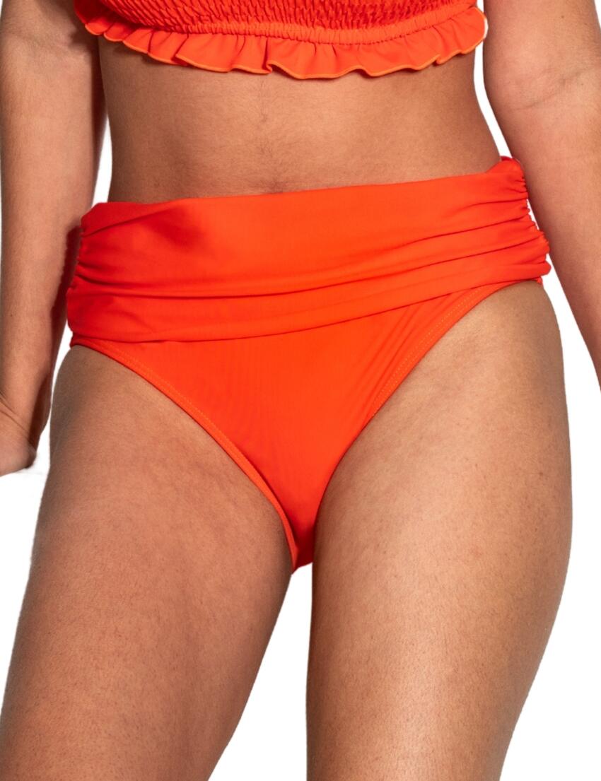 Pour Moi Free Spirit Fold Over Bikini Brief Orange