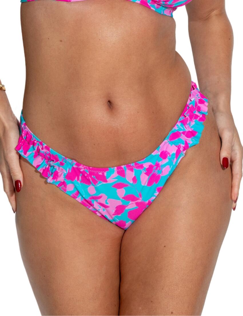 Pour Moi Ocean Breeze Tab Bikini Brief Blue Floral