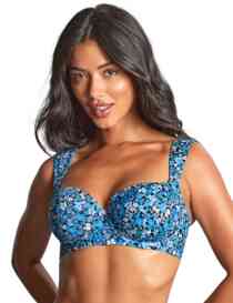 Panache Swim Posy Bette Balcony Bikini Top Posy Print
