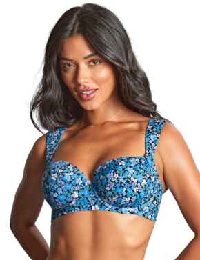 Panache Swim Posy Bette Balcony Bikini Top Posy Print