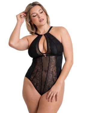 Scantilly by Curvy Kate Opulence Stretch Lace Body Black