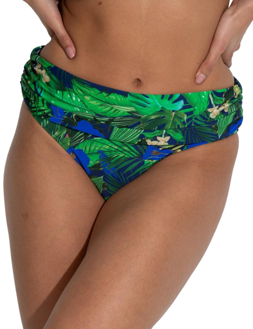 Pour Moi Palermo Foldover Bikini Brief Navy Fern