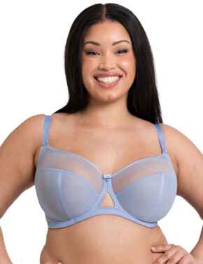 Curvy Kate Victory Side Support Balcony Bra Periwinkle Blue