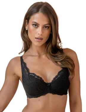 Pour Moi Fleur High Apex Underwired Bra Black