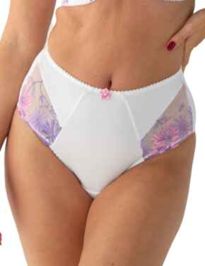 Pour Moi St Tropez High Waisted Brief White/Pink/Purple