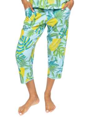 Cyberjammies Paige Jersey Pyjama Bottoms Light Blue Mix 