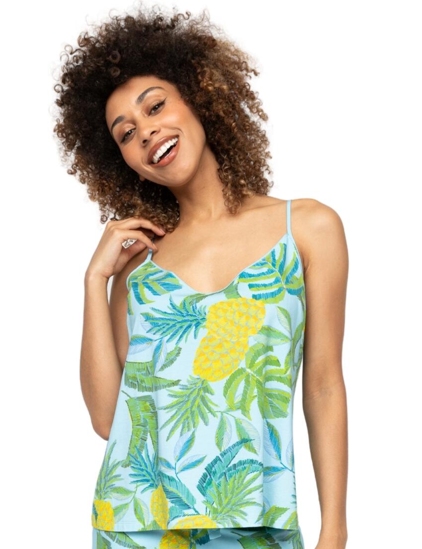 Cyberjammies Paige Cami Top Light Blue Mix 