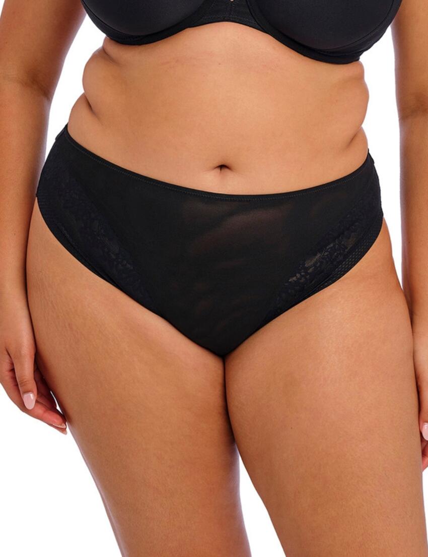 Elomi Nerina High Leg Brief Black 