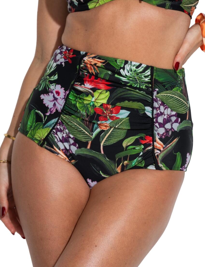 Pour Moi Palermo Tummy Control Bikini Brief Black Tropica