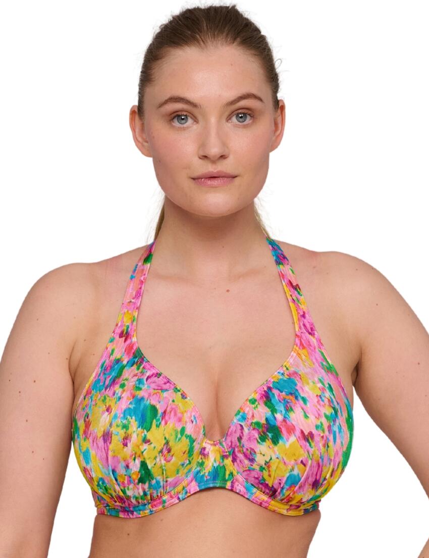 Prima Donna Ubud Half Padded Plunge Bikini Top Sun Glow